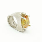 Crushed Citrine Ring