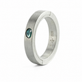 Blue Diamond Slab Ring