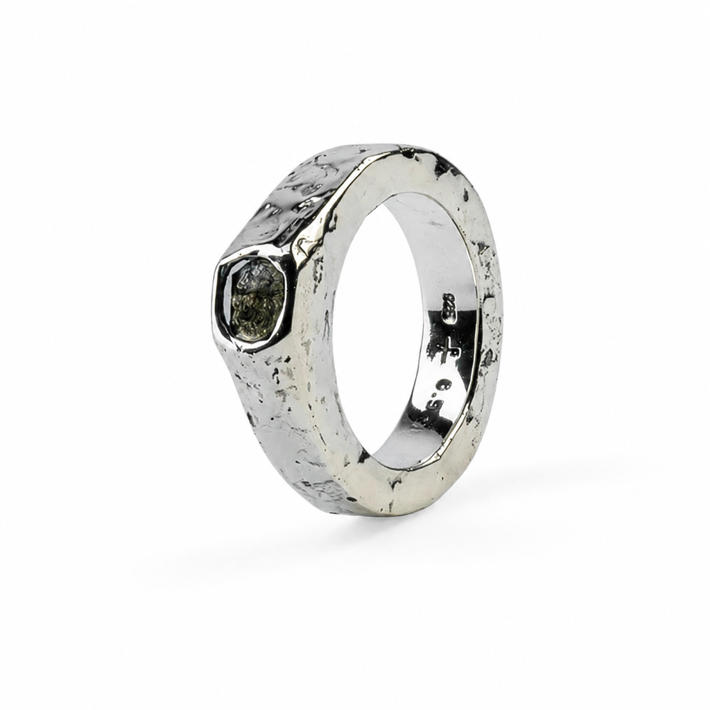 Full Fuse, Terrestrial Surfaced, Diamond Slab Ring