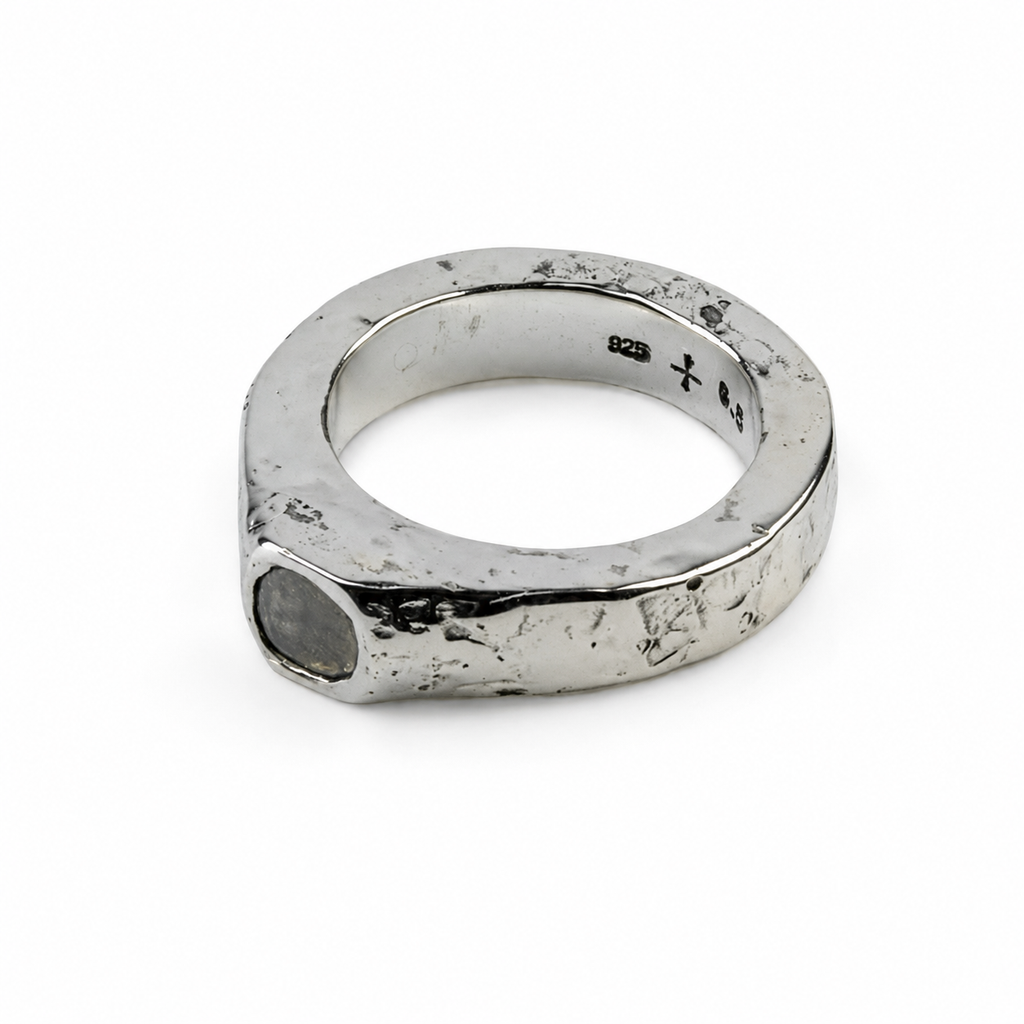 Full Fuse, Terrestrial Surfaced, Diamond Slab Ring
