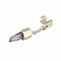 Talisman Dangle Amethyst Earring