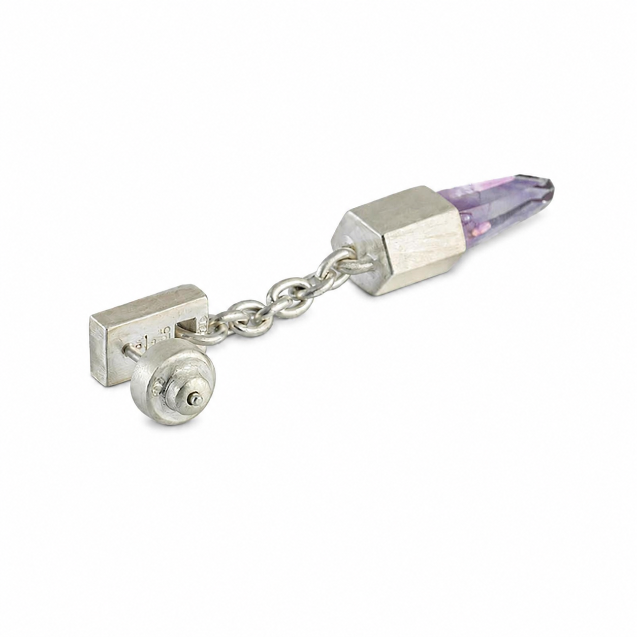 Talisman Dangle Amethyst Earring