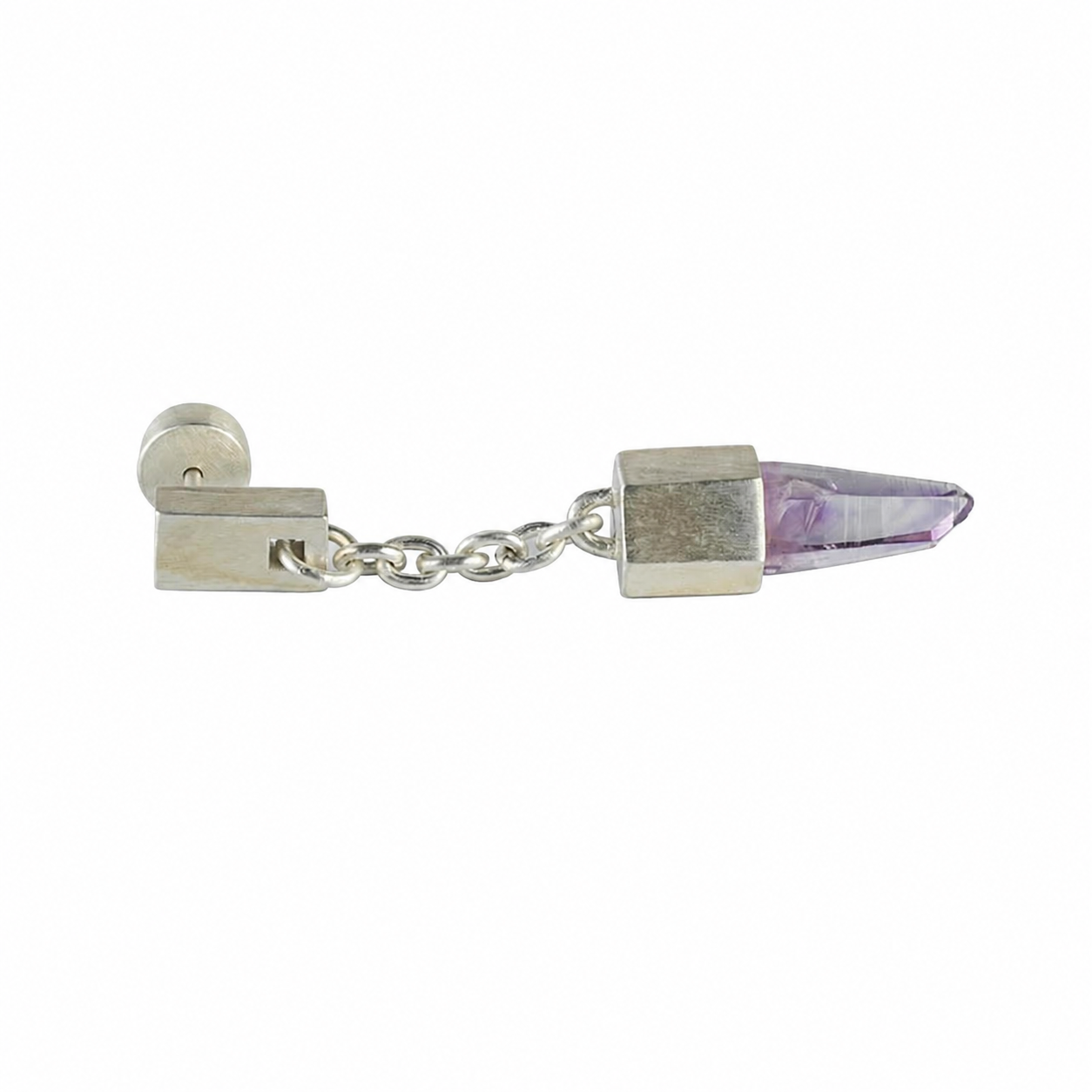 Talisman Dangle Amethyst Earring