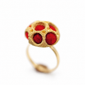 Crimson Cage Ring
