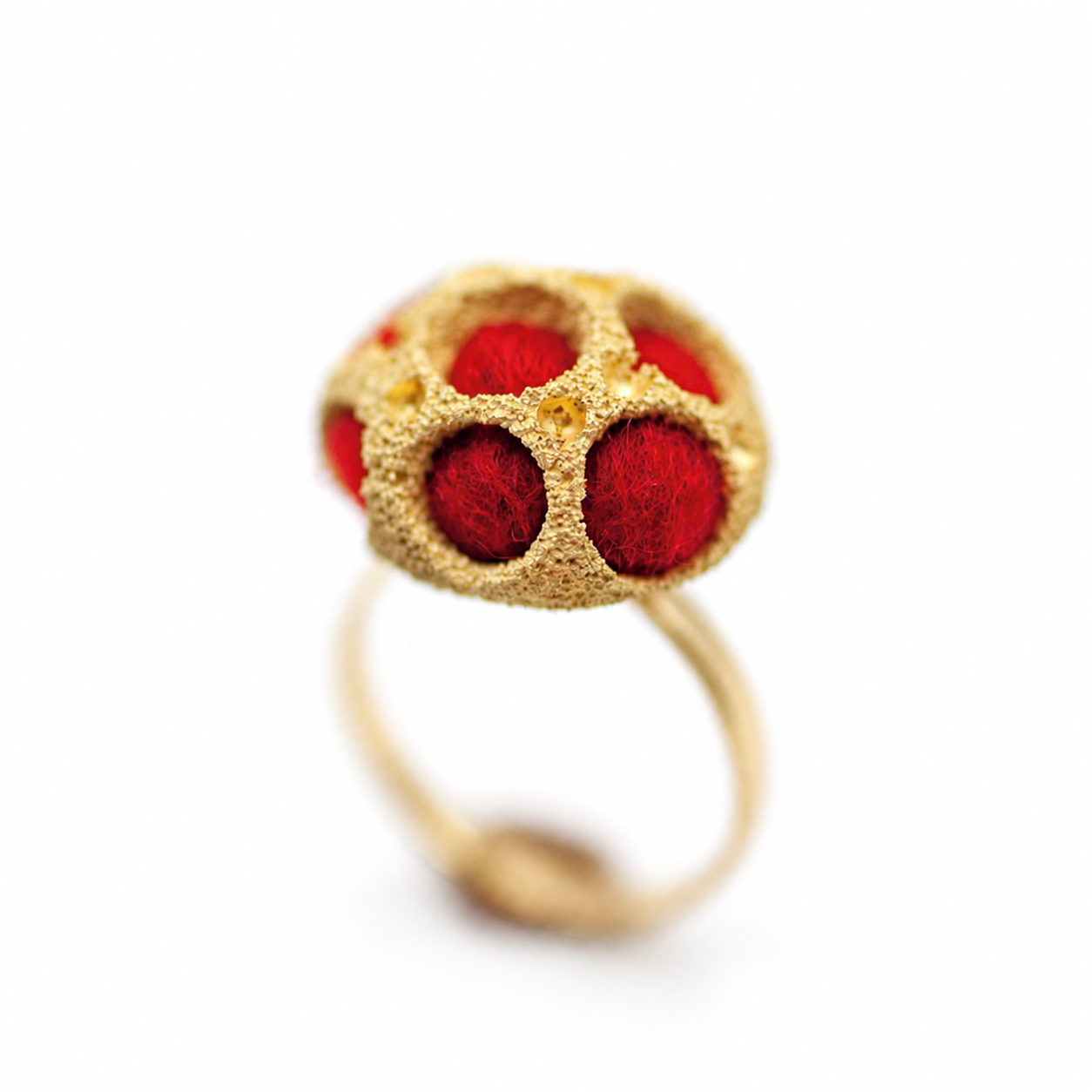 Crimson Cage Ring