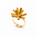 Small Gold Sea Urchin Ring