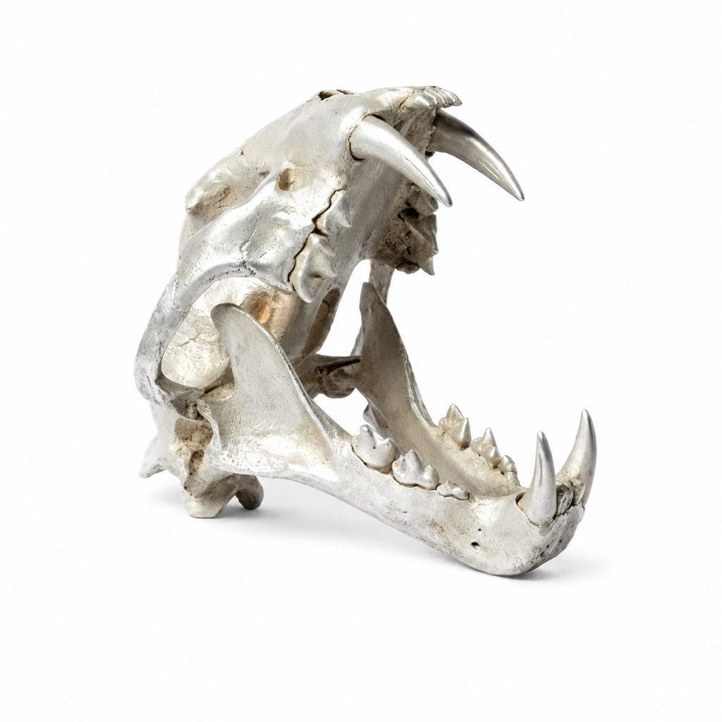 Leopard Var Held Aggression Skull