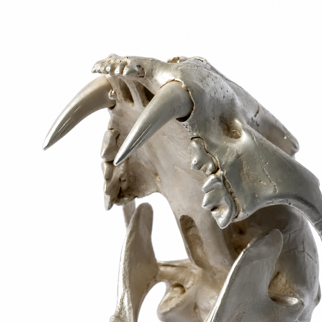 Leopard Var Held Aggression Skull