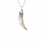 Leopard Tooth Lower Fang Ghost Necklace