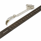 Leopard Tooth Lower Fang Ghost Necklace
