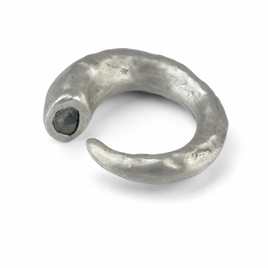 Little Horn Diamond Slab Ring