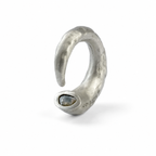 Little Horn Diamond Slab Ring