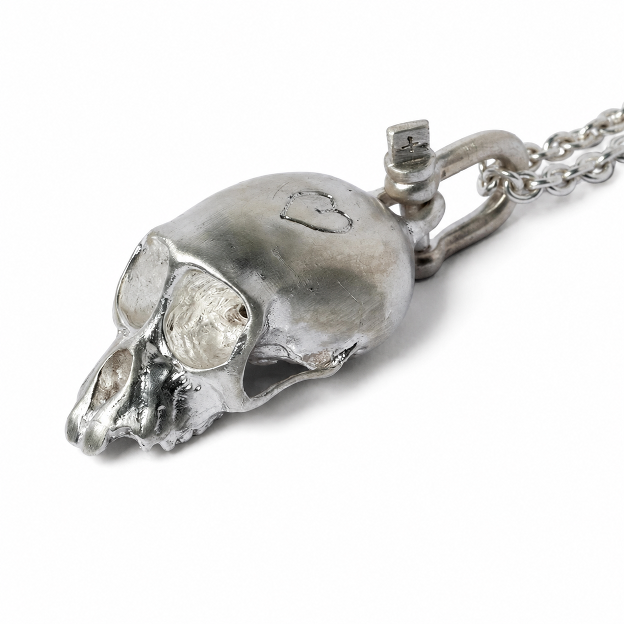 Miniature Monkey Skull Necklace