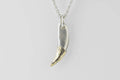 Leopard Tooth Lower Fang Ghost Necklace