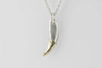 Leopard Tooth Lower Fang Ghost Necklace