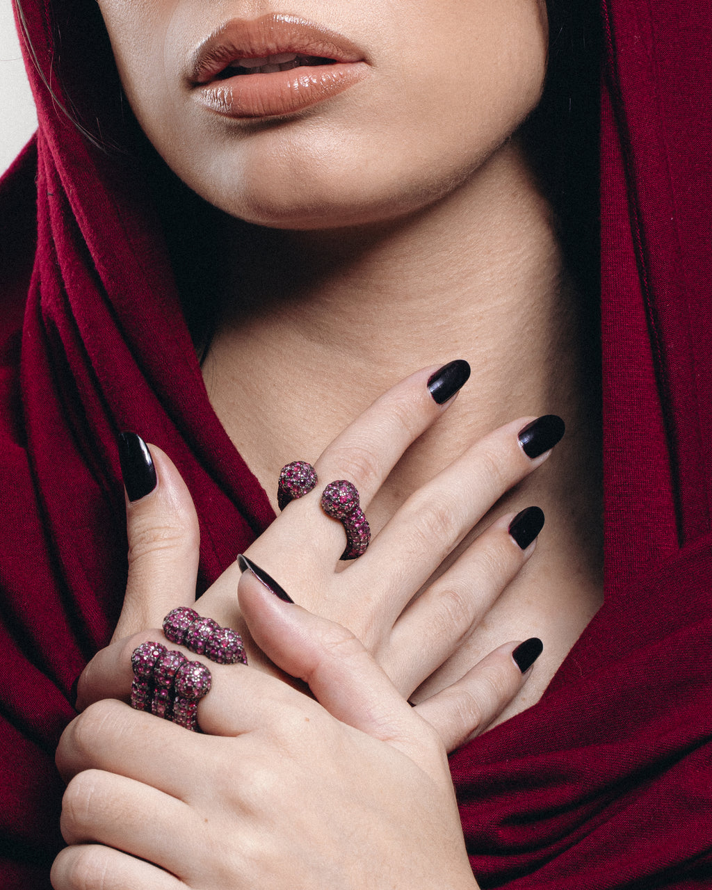 Mismatch Ruby Alice Ring