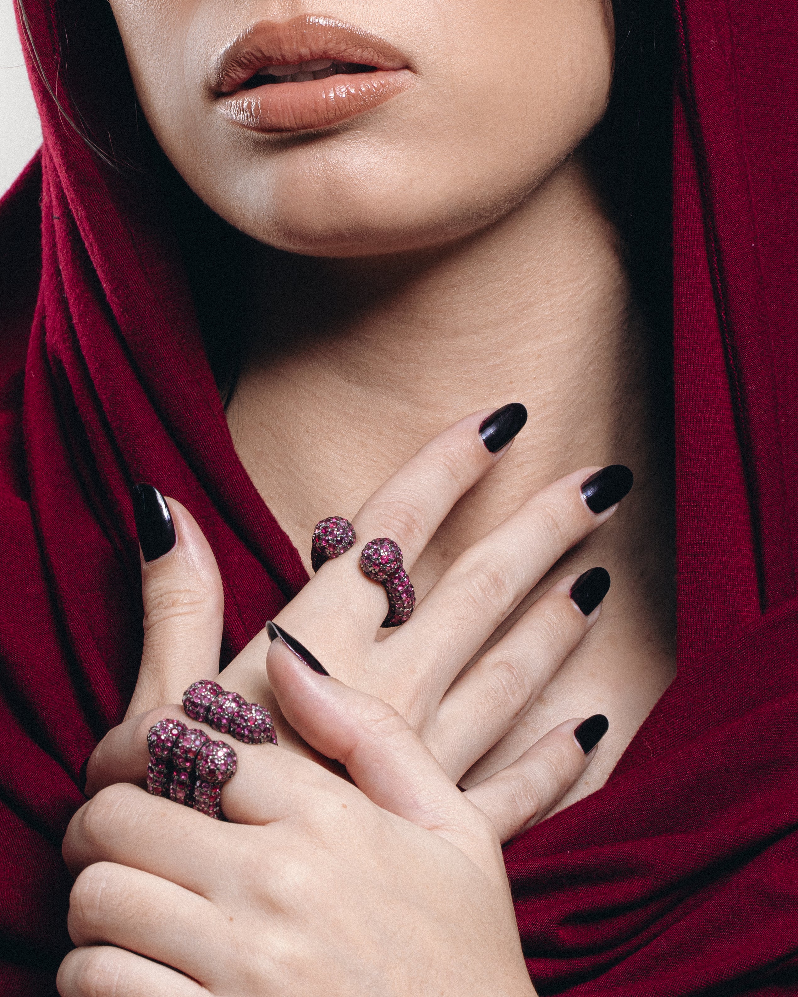 Mismatch Ruby Alice X3 Ring