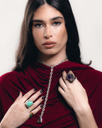 OLD TRICKS SMOKEY QUARTZ LARIAT NECKLACE