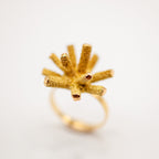 Small Gold Sea Urchin Ring