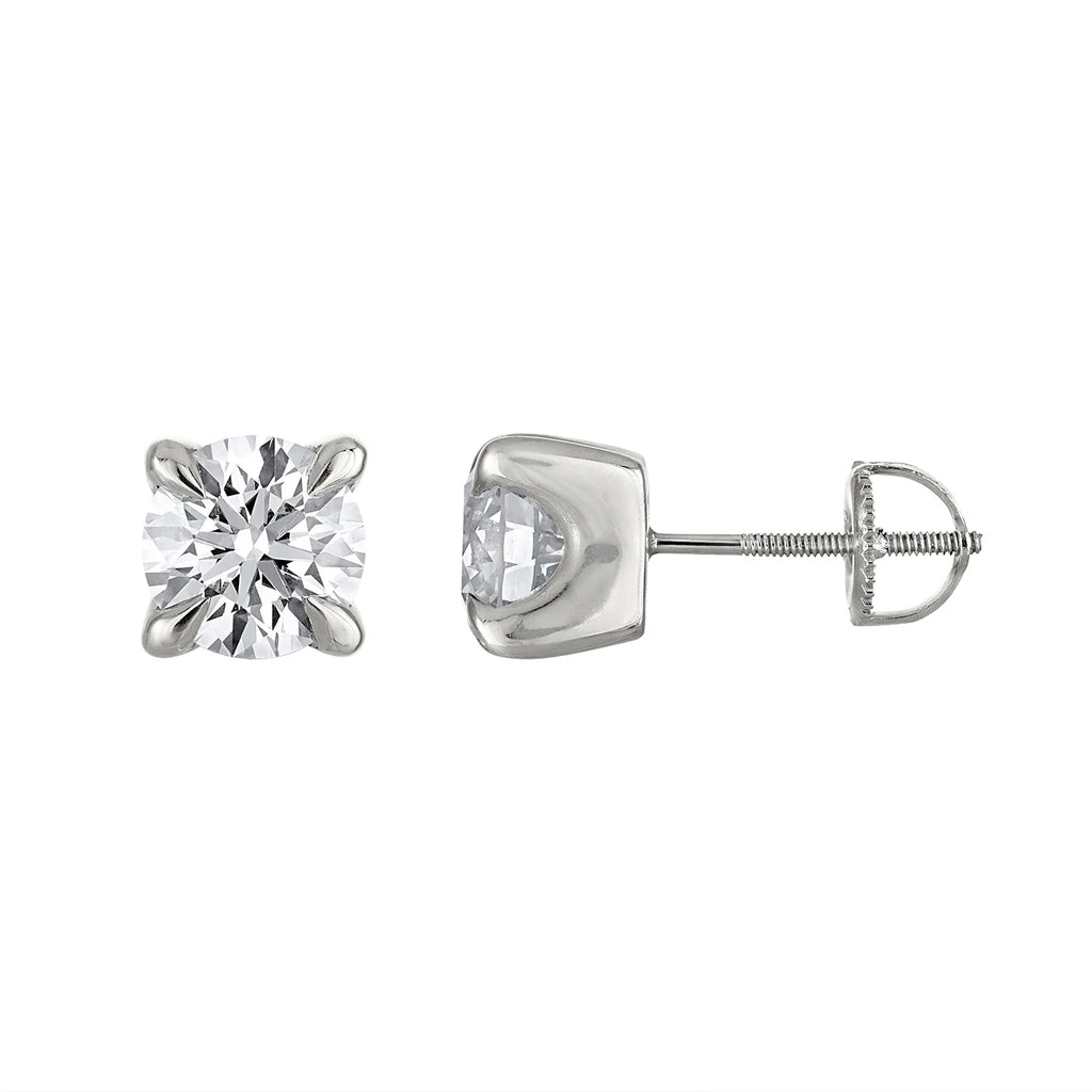 OLD TRICKS LAB DIAMOND STUDS SILVER