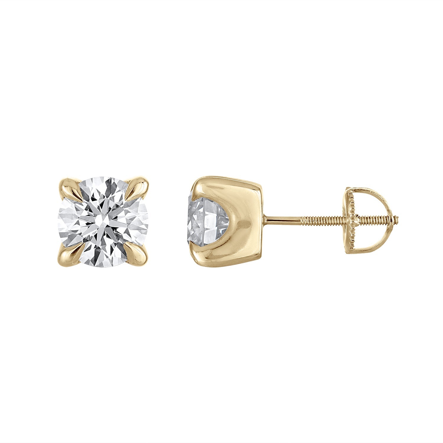 OLD TRICKS LAB DIAMOND STUDS SILVER