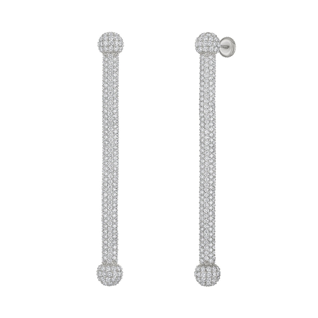 PAVÉ INDUSTRIAL DROP EARRINGS