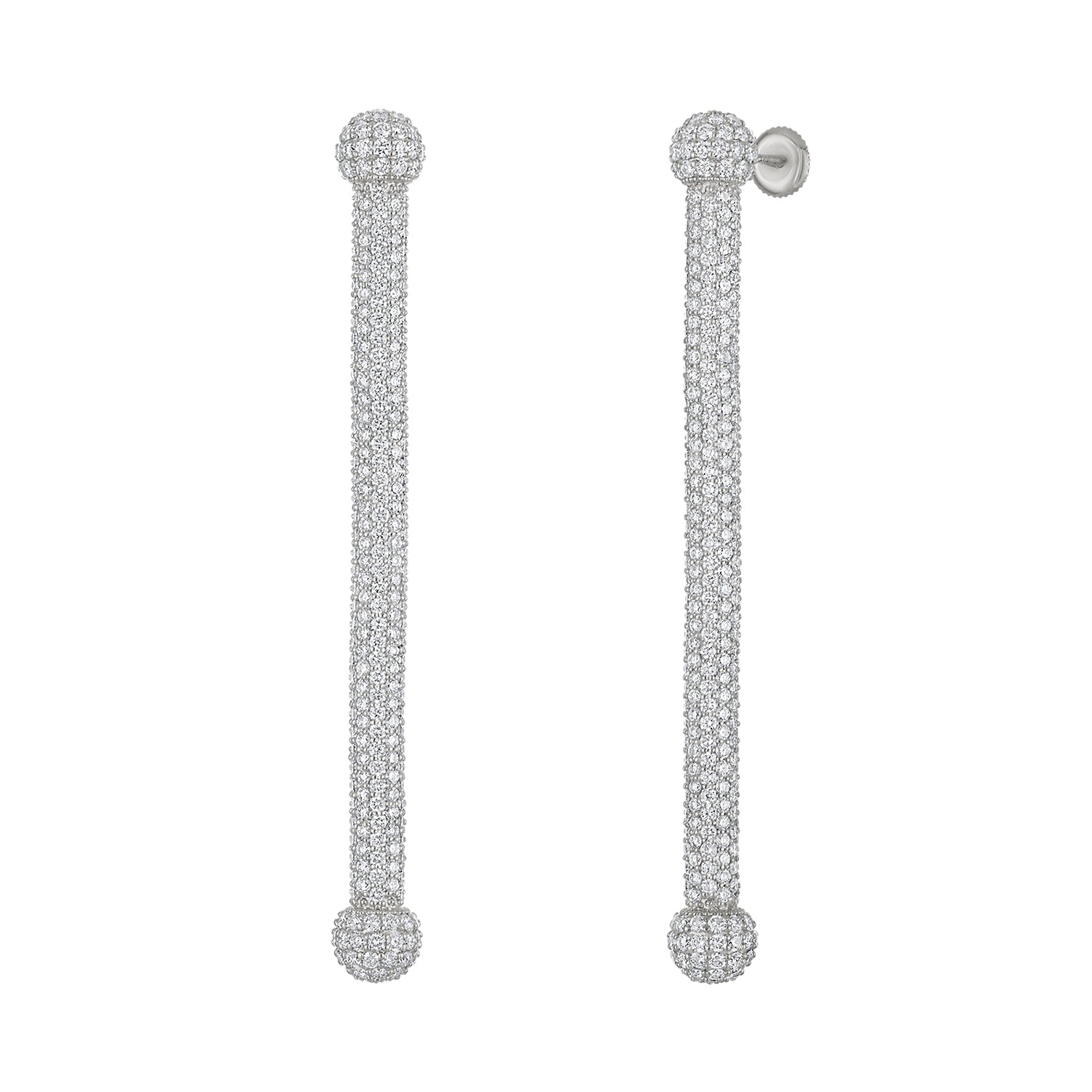 PAVÉ INDUSTRIAL DROP EARRINGS