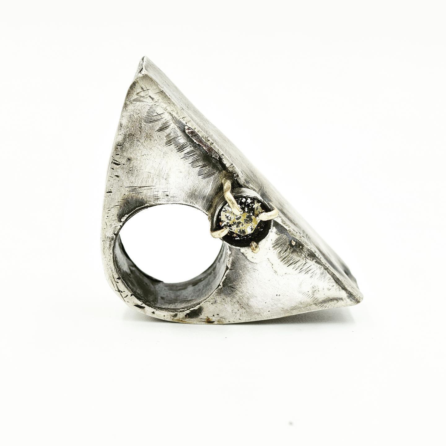 Tilted Gem Ring
