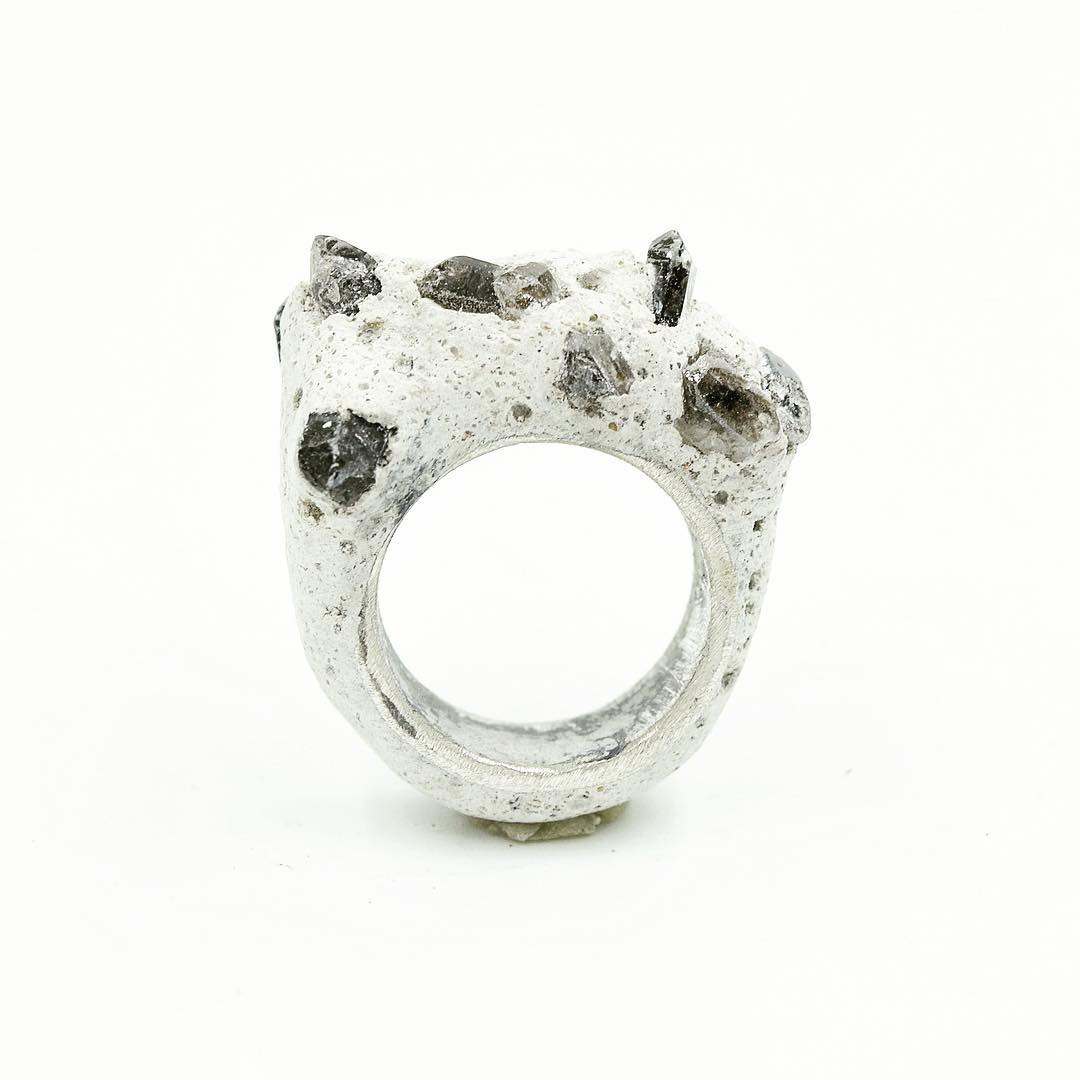 Herkimer Relic Ring