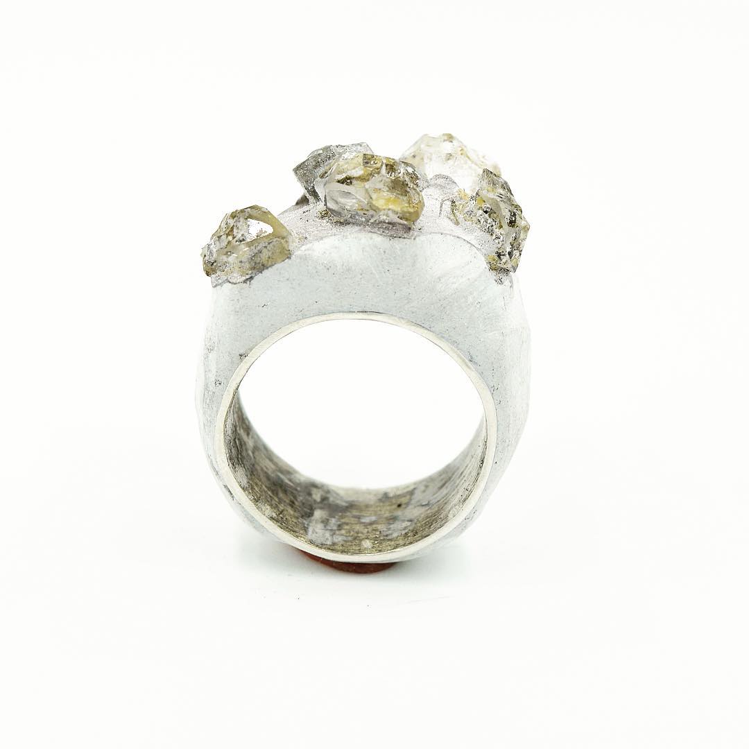 Herkimer Crown Ring