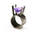 Floating Amethyst Ring