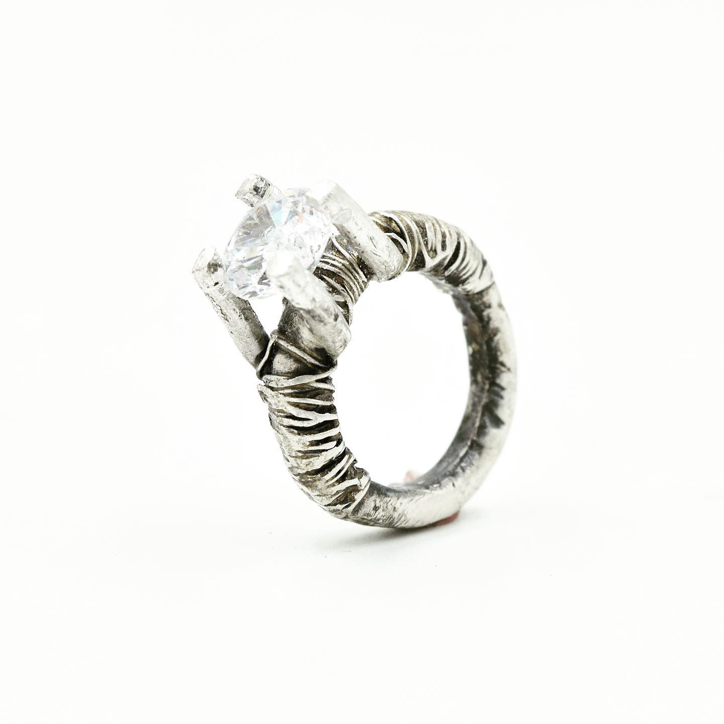 Wrapped Crystal Ring