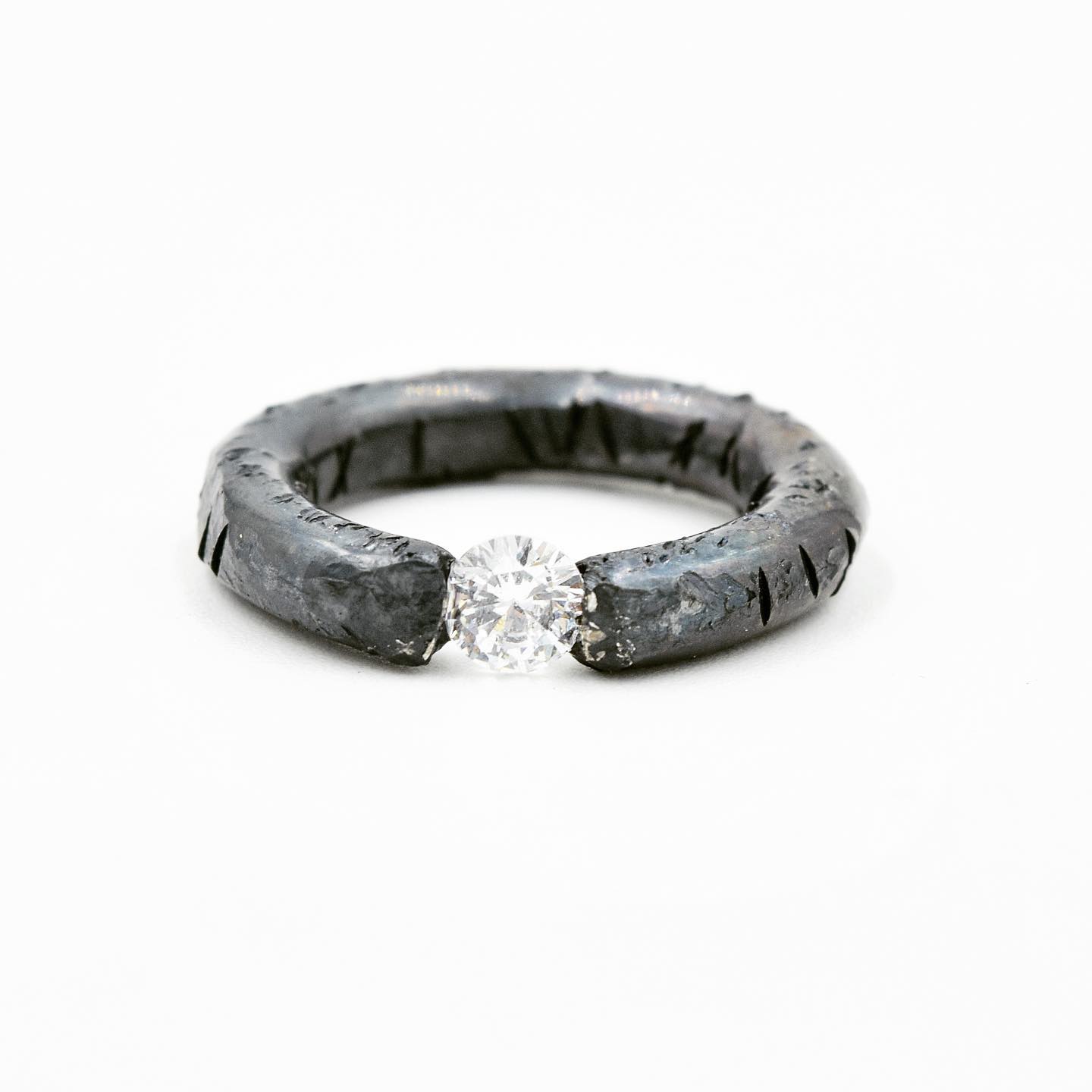Floating Moissanite Ring