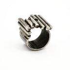 Half Square Sterling Ring