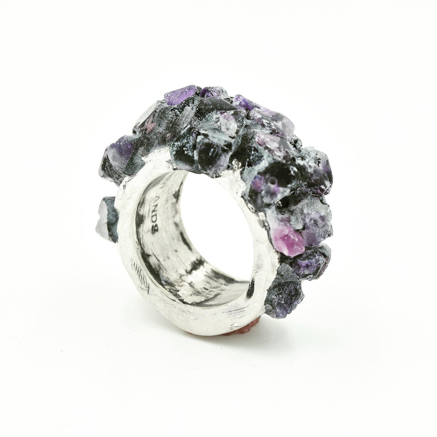 Violet Crag Ring