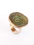 Bajamar Anillo Espiral Bronce