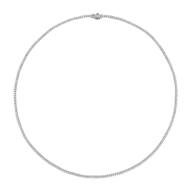 18K Diamond Tennis Necklace