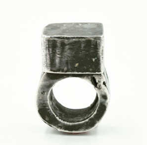 Blackened Cube Ring