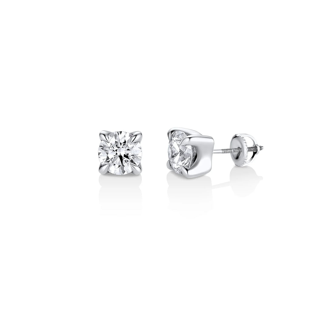 OLD TRICKS LAB DIAMOND STUDS SILVER