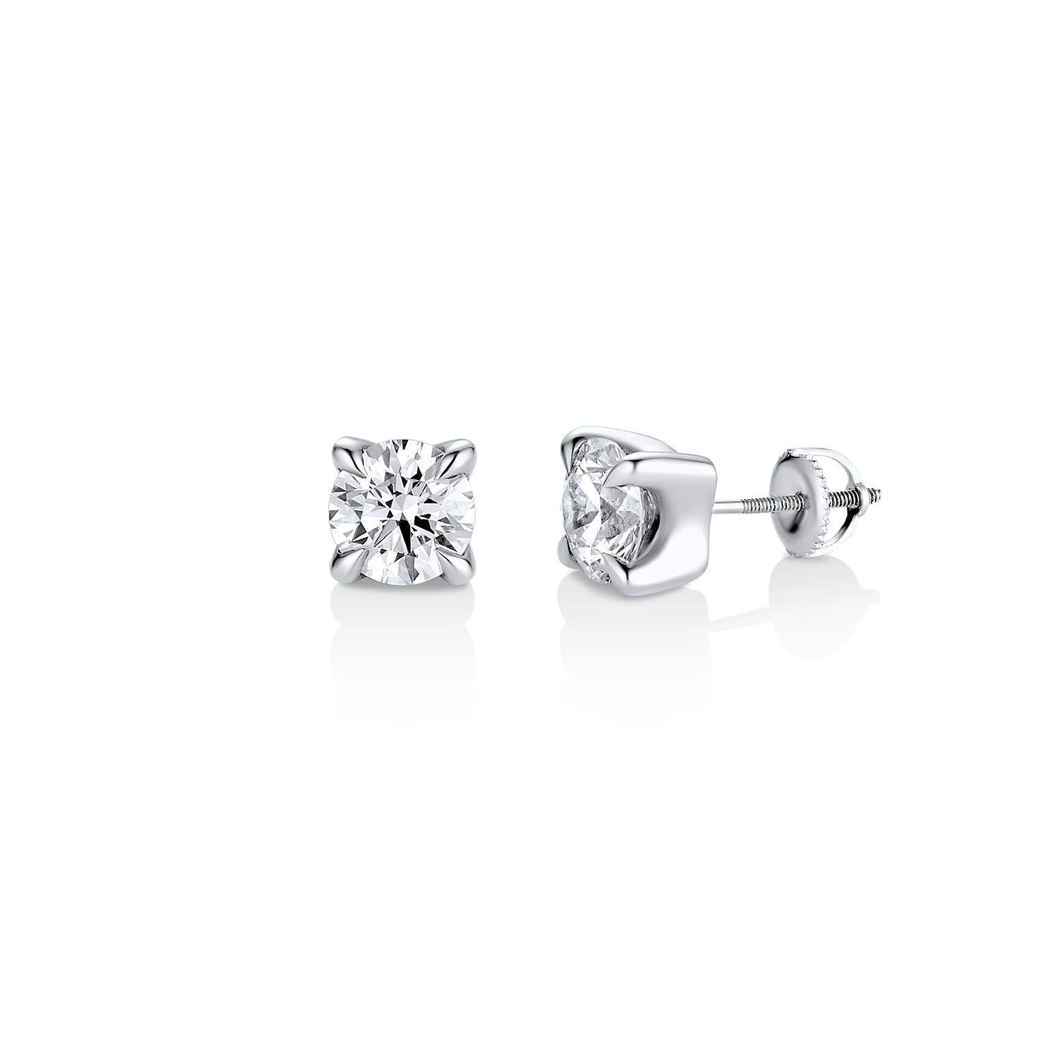OLD TRICKS LAB DIAMOND STUDS SILVER