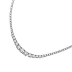 18K Graduated Diamond Tennis Necklace