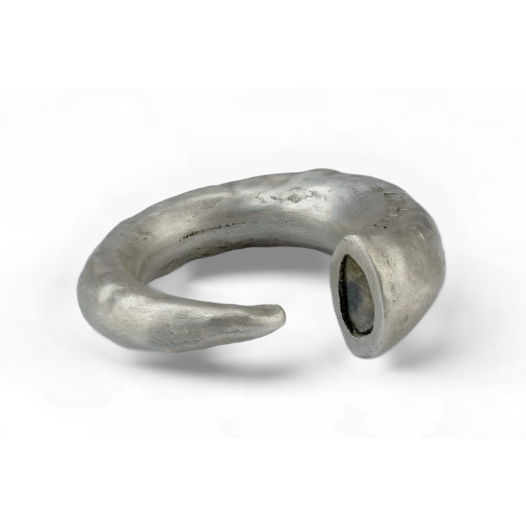 Little Horn Diamond Slab Ring