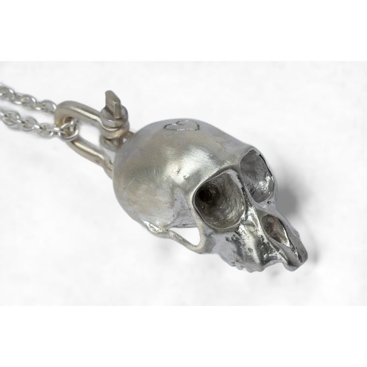 Miniature Monkey Skull Necklace