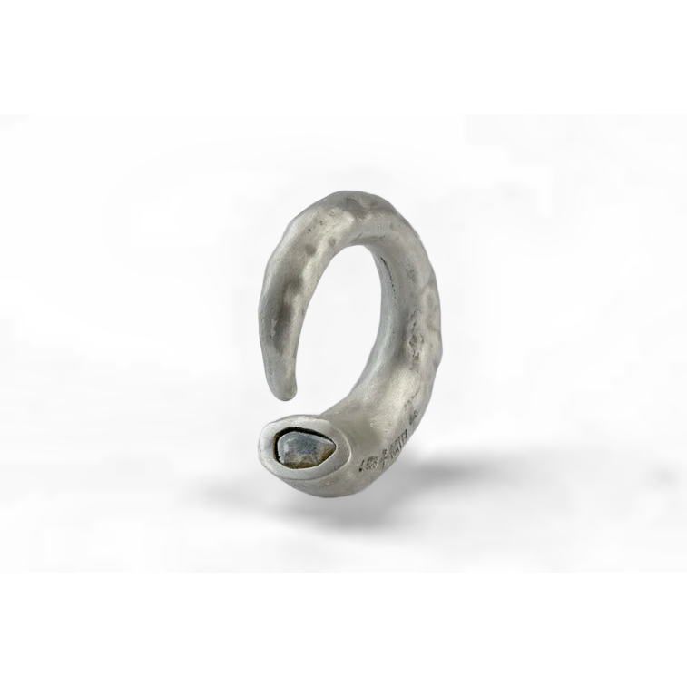 Little Horn Diamond Slab Ring