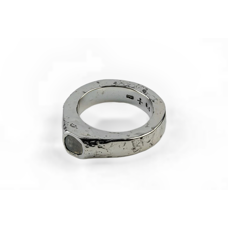 Full Fuse, Terrestrial Surfaced, Diamond Slab Ring