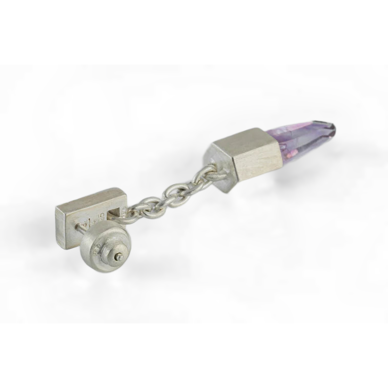 Talisman Dangle Amethyst Earring