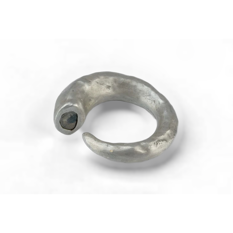Little Horn Diamond Slab Ring