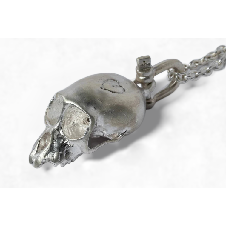 Miniature Monkey Skull Necklace