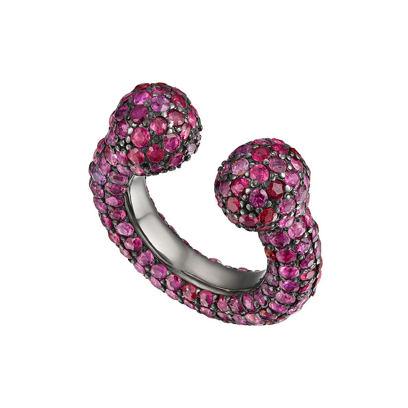 Mismatch Ruby Alice Ring