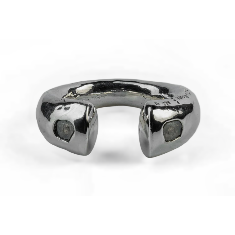 Little Druid 2 Diamond Slabs Ring